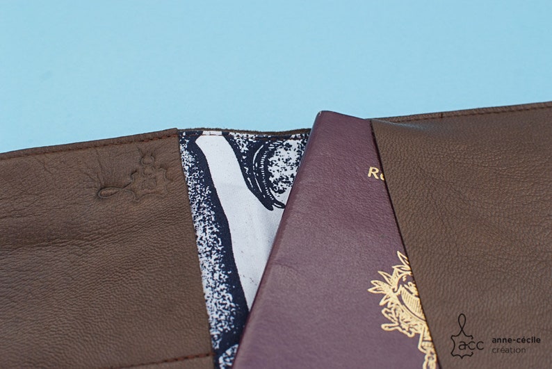 brown leather wallet handmade