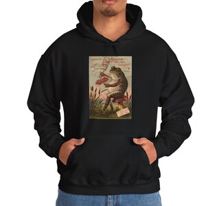 Vintage frog art Classic Adult Hoodie