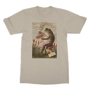 Vintage kikkerkunst modern klassiek unisex T-shirt