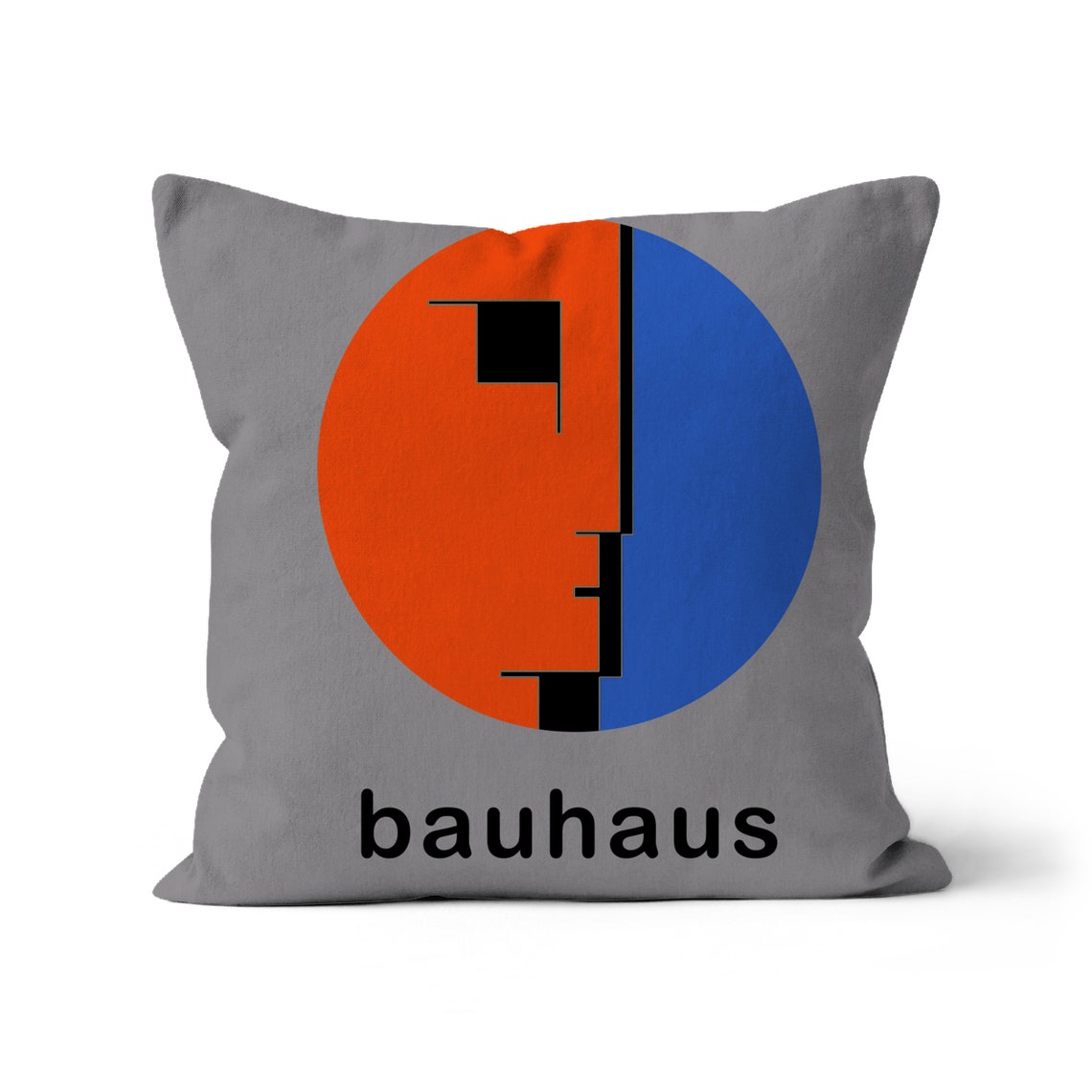 Bauhaus Style Cushion / Throw Pillow Linen Suede Canvas Etsy