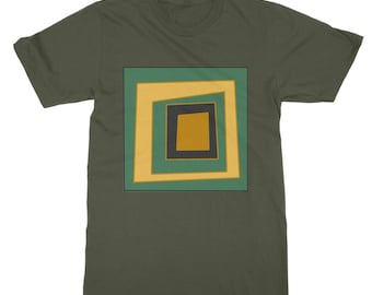 Geometric Square Unisex T-Shirt, Classic Soft Style