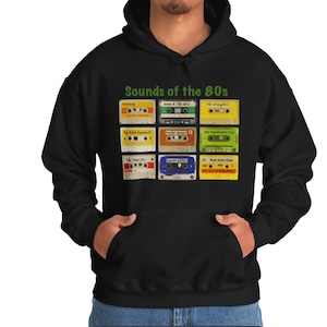 Sounds if the 80s Classic Adult Hoodie - Worldwide shipping - unisex hoodies - made in the UK - 5 star reviews