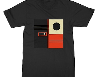 Geometric Bauhaus design Classic Unisex T-Shirt - Mens T-shirt, Unisex Tops - Womens T-shirt - Made in the UK