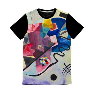 Yellow- Red- Blue - Wassily Kandinsky Classic Sublimation Panel T-Shirt