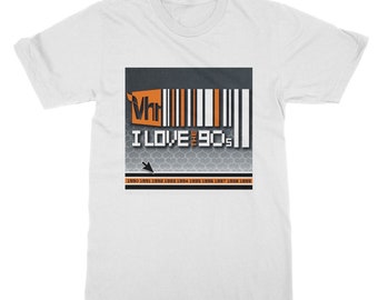 I Love the 90s T-shirt – uniseks T-shirt in vintage-stijl