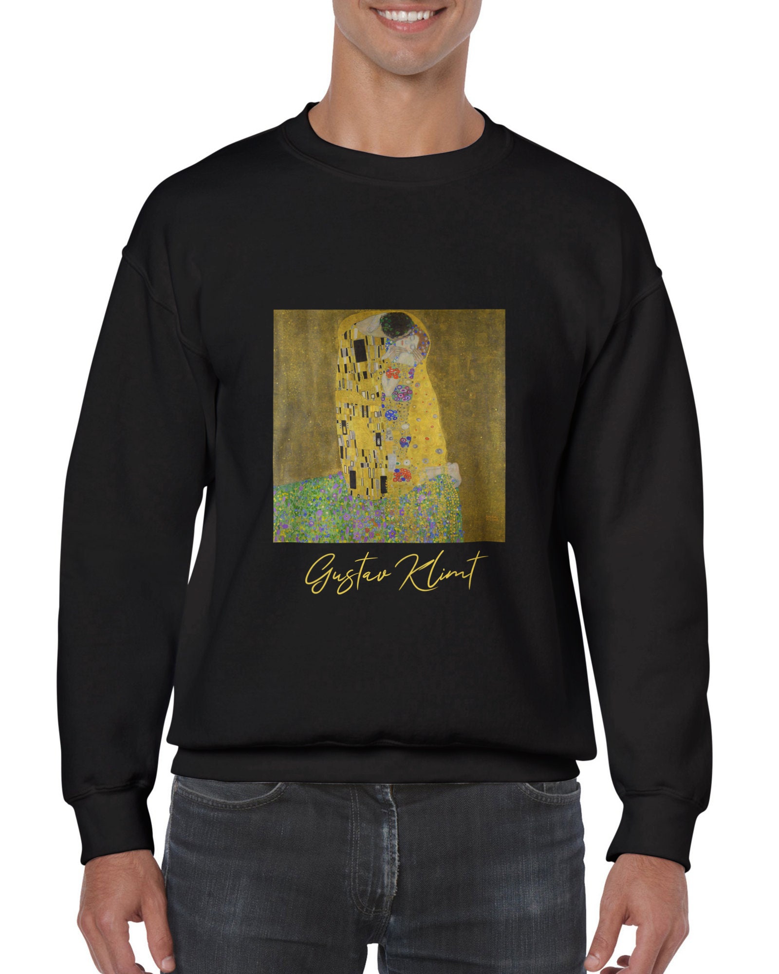 New The Kiss by Gustav Klimt Sublimated Men's Pullover Hoodie Size XS-3XL