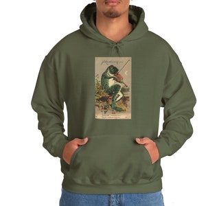Vintage Frog art Classic Adult Hoodie