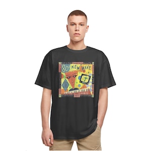 80s New Wave Heavy Oversized T-Shirt- 80s fashion - 80s music - 80s poster art - 5 Star reviews - Worldwide Shipping