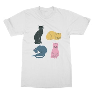 Vintage Cat design Classic Unisex T-Shirt- Cat Lovers - Cat gift - Cat T-shirts - 5 Star Reviews - Worldwide Shipping
