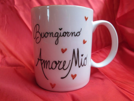 Buongiorno Amore Mio Personalise Your Mug Etsy