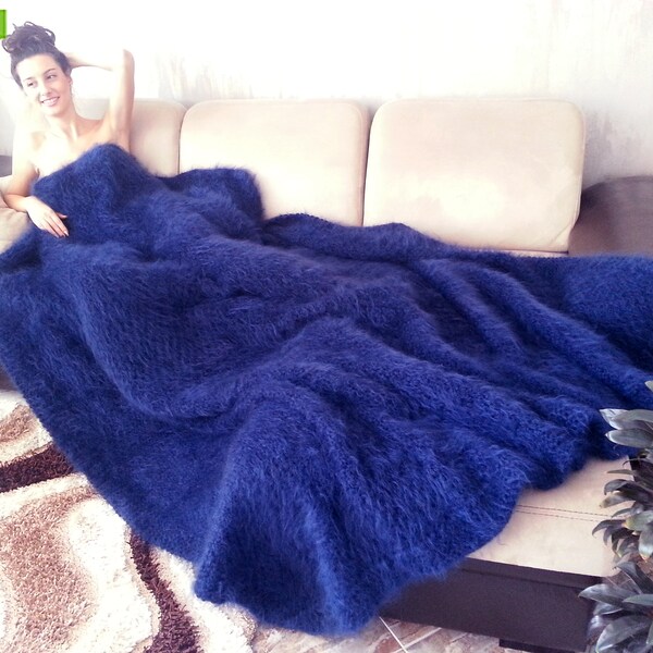 Mohair, Silk & Linen Blanket