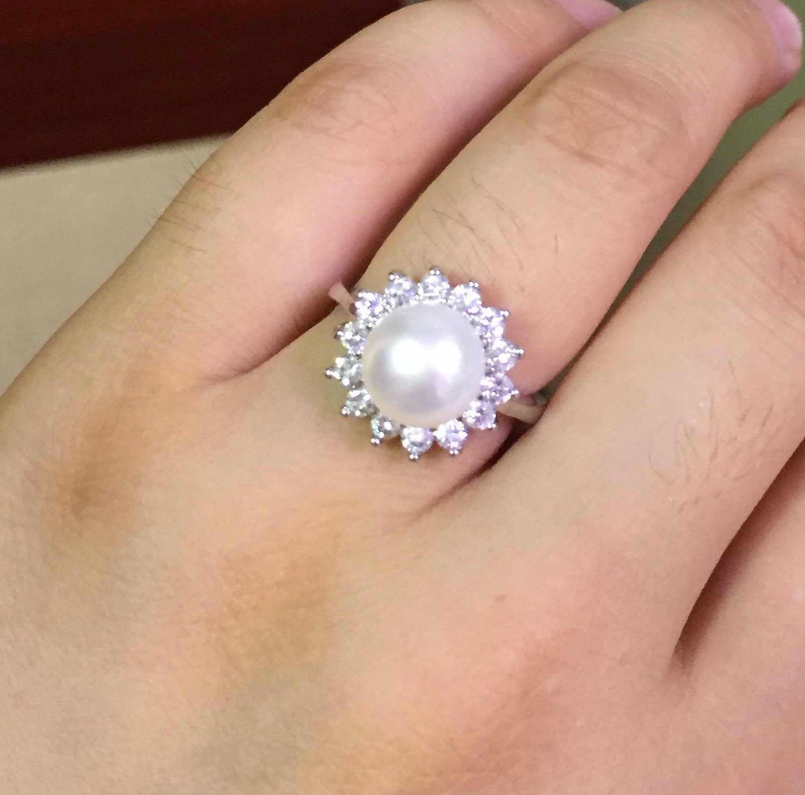 Pearl Ringspearl Promise Ringsmom Ringsmother Ringreal Etsy