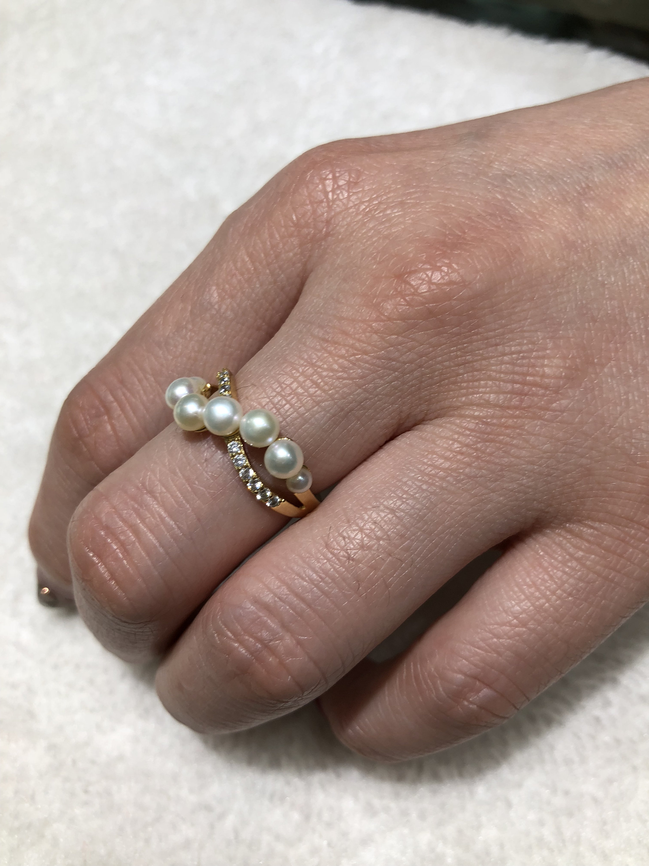 Pearl Ringspearl Promise Ringsmom Ringsmother Ringreal Etsy