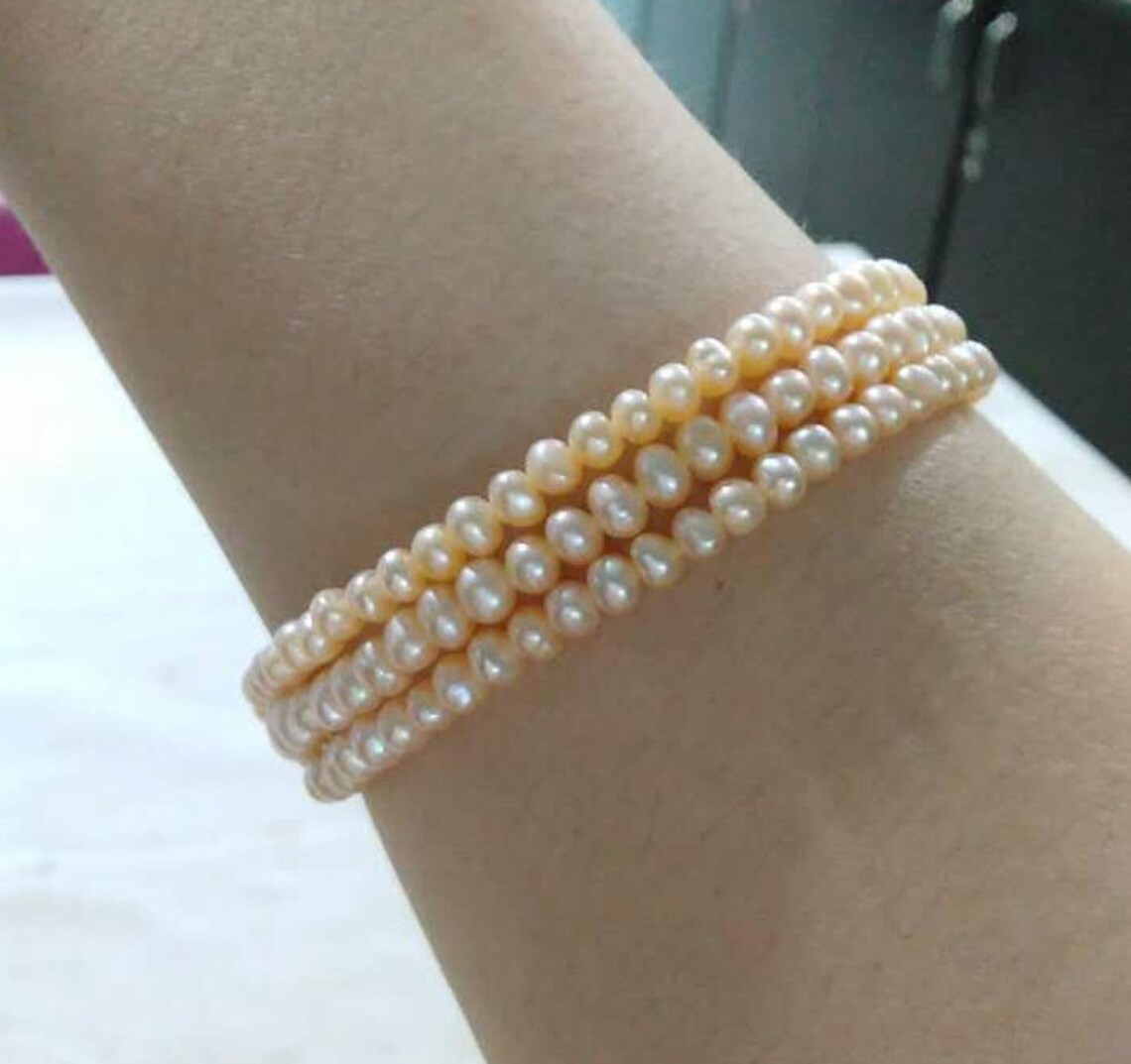 Freshwater Pearl Bracelets Pearl Bridal Bracelet Pearl Etsy