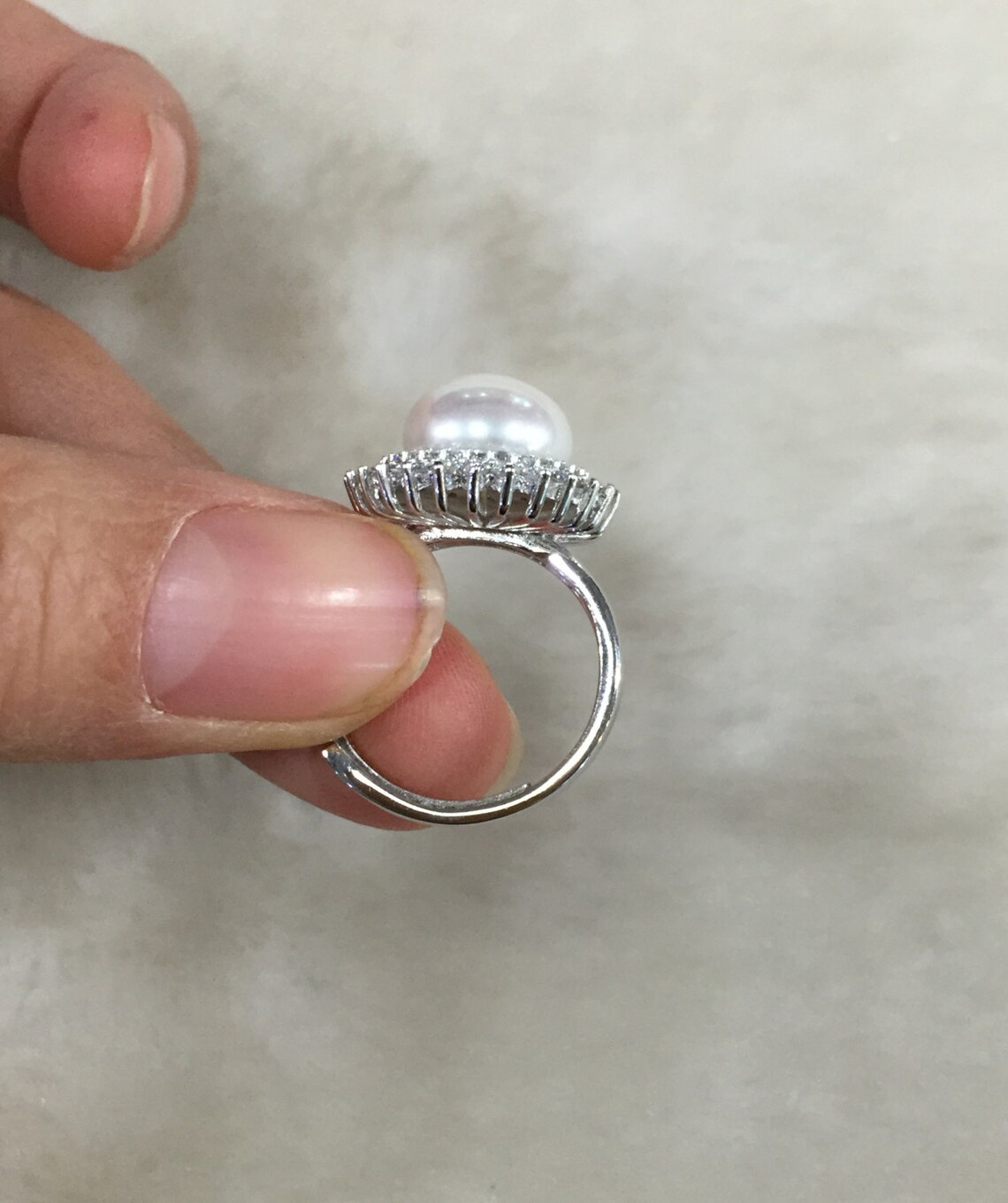 Pearl Ringspearl Promise Ringsmom Ringsmother Ringreal Etsy