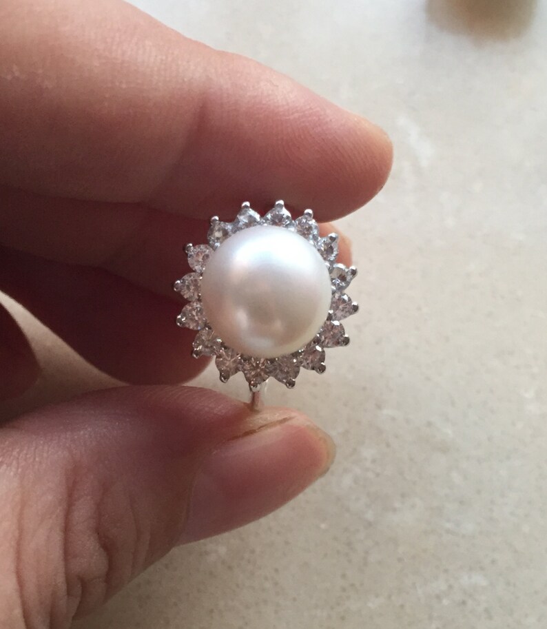 Pearl Ringspearl Promise Ringsmom Ringsmother Ringreal Etsy