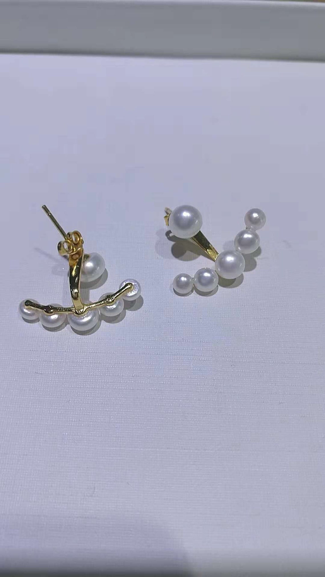 Dangle pearl earrings pearl drop earringsfreshwater pearl Etsy