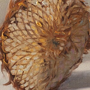 Wilted Sun original sunflower still life oil painting by Aleksey Vaynshteyn image 4