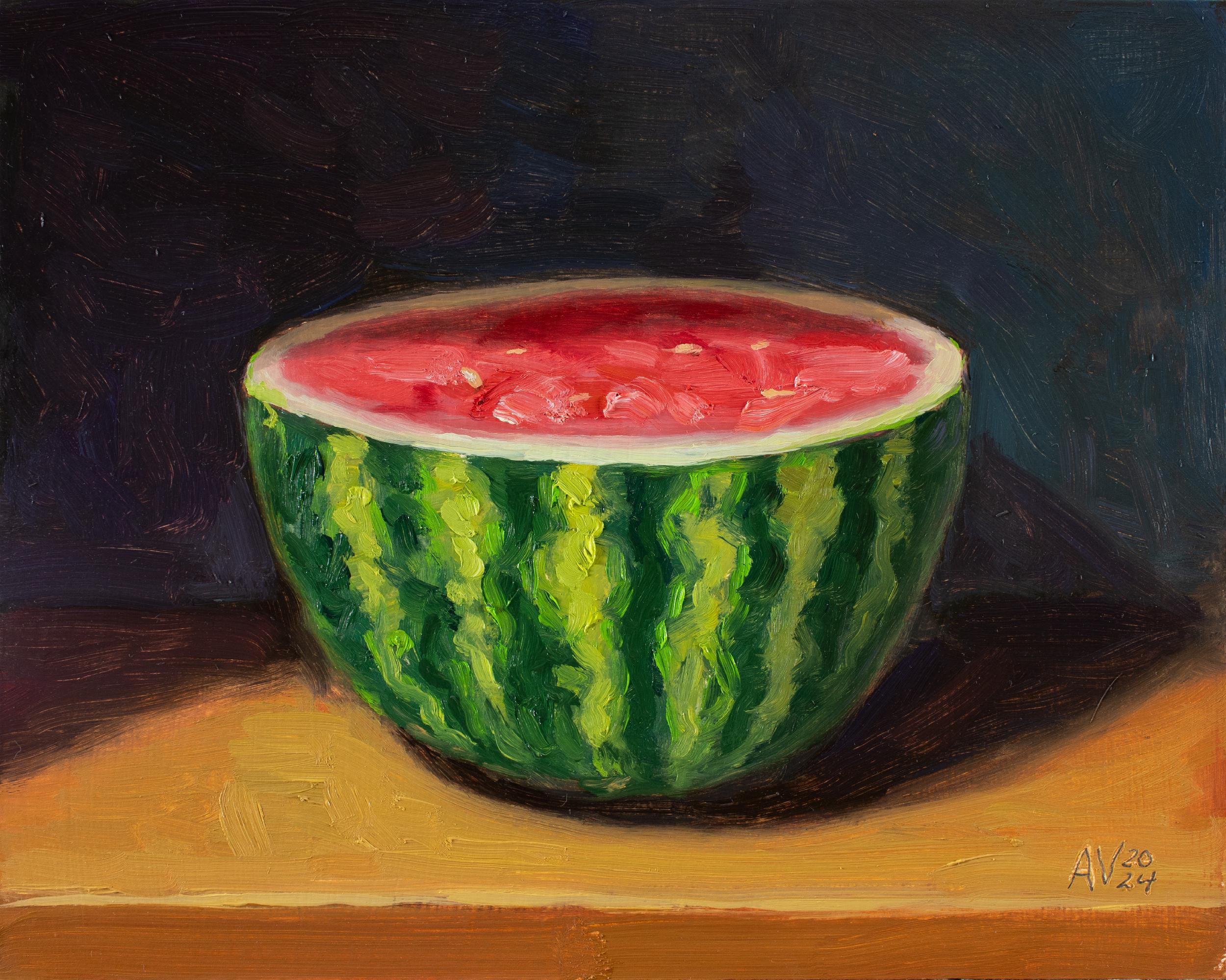 Watermelon Oil Painting Unique Gift Contemporary Realism Painting watermelon-oil-painting-unique-gift-contemporary-realism-painting