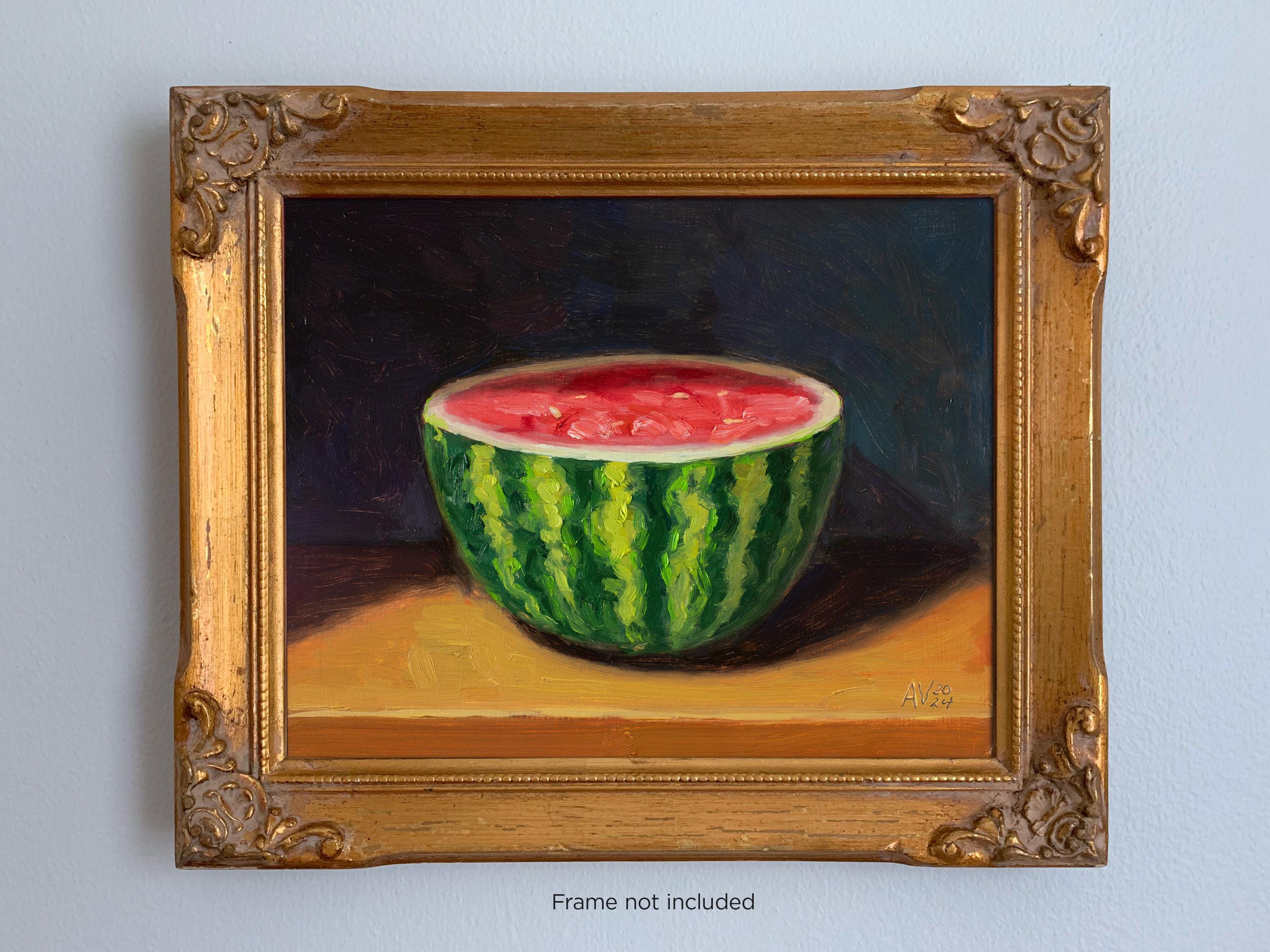 Watermelon Oil Painting Unique Gift Contemporary Realism Painting watermelon-oil-painting-unique-gift-contemporary-realism-painting