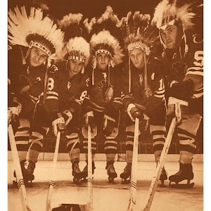 Vintage Reproduction Poster Chicago Blackhawks Gas House Gang