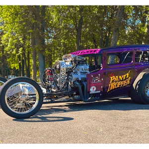 Vintage Reproduction Racing Poster Panty Dropper Blown Fuel Coupe