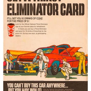 Vintage Reproduktion Poster Super Cat Merkur Cougar Muskelauto