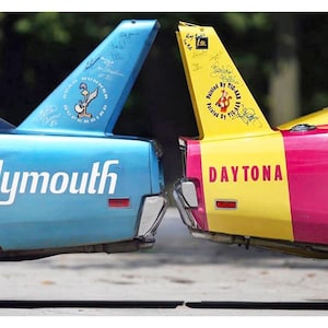 Vintage Reproduction Poster Plymouth Superbird Dodge Daytona Wings