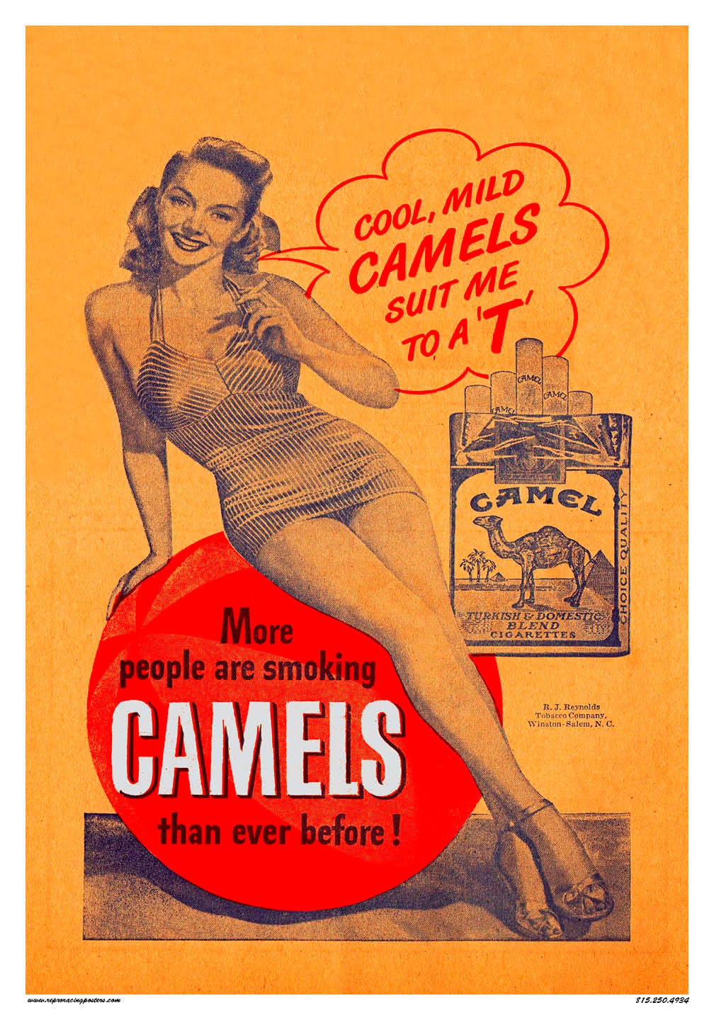 CAMEL　キャメル　PIN-UP GIRL　タバコ【手描きペイント革ジャン】 CAMEL キャメル PIN-UP GIRL タバコ【手描きペイント革ジャン