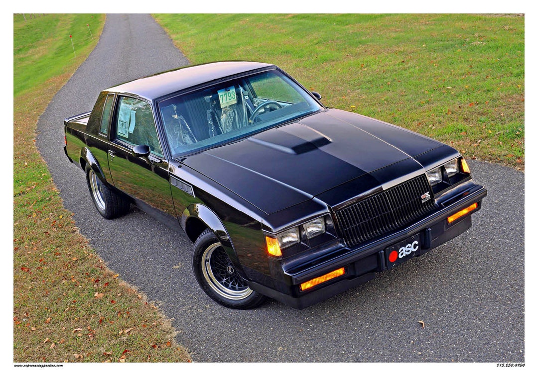 Vintage Reproduction Poster Buick Grand National GNX ASC VERY Muscle