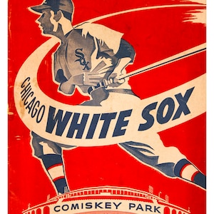 Vintage Reproduction Poster Chicago White Sox Baseball Comiskey Park