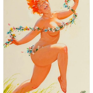 Vintage Reproduction Poster Hilda Fun Fat Girl