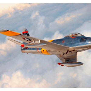 Vintage Reproduction Poster F 86 Sabre Jet