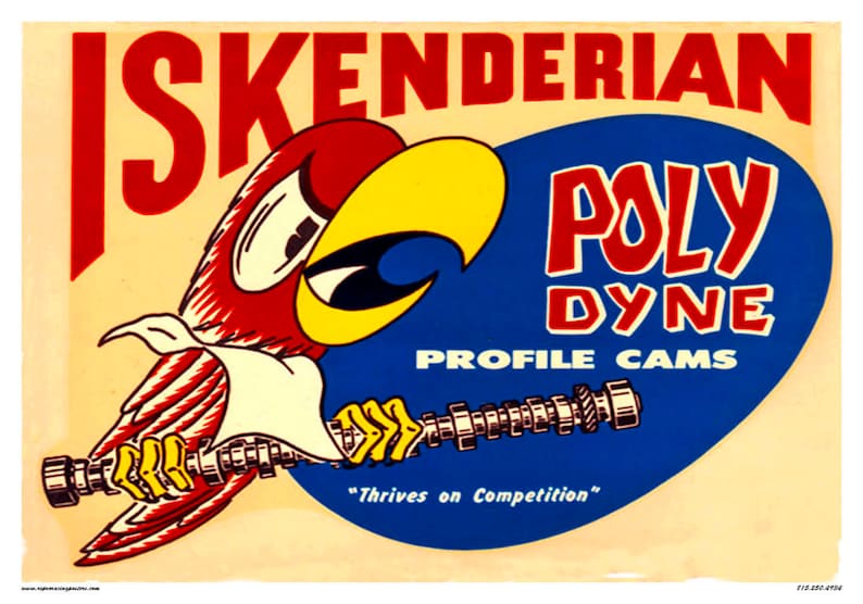 Vintage Reproduction Racing Poster Isky Polydyne Racing Cams Etsy