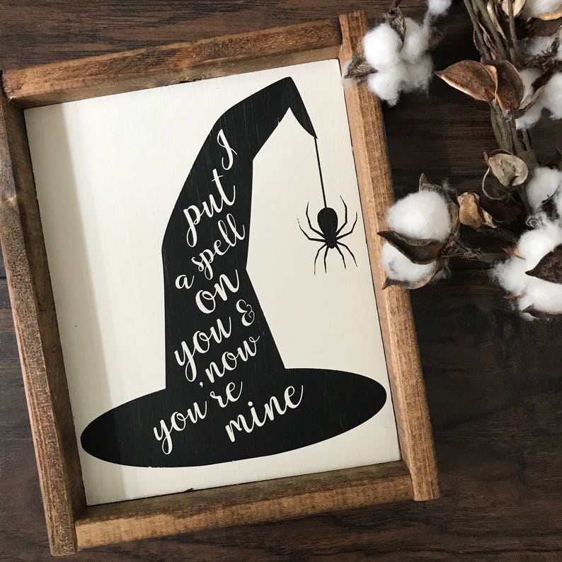 I Put A Spell On You Halloween Decor Halloween Decorations Etsy