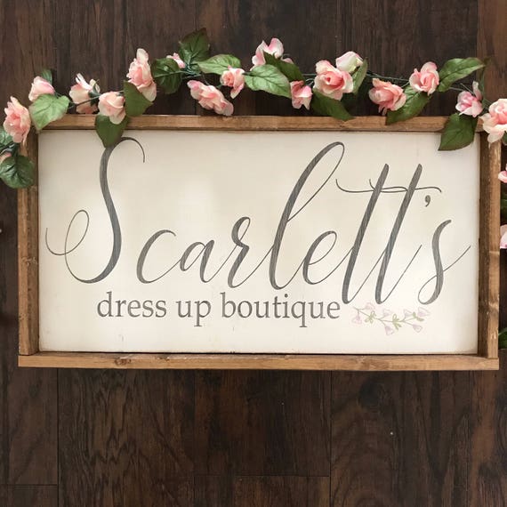 Dress Up Station Dress Up Sign Girls Bedroom Decor Girls Room Decor Girls Nursery Decor Girls Nursery Art Nursery Decor