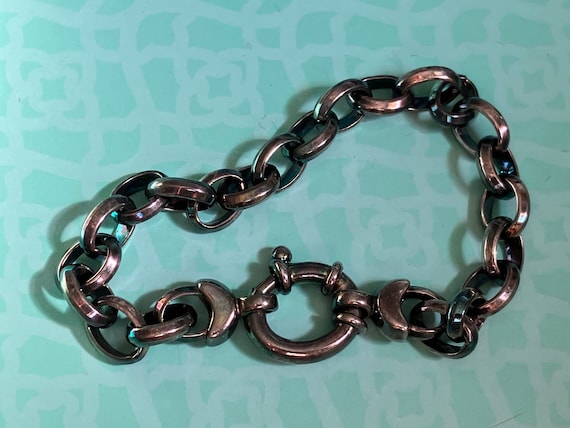 Vintage Milor Italy Sterling Silver Chunky Chain … - image 4