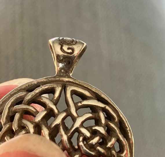 Lovely Celtic Style Sterling Silver Pendant - image 5