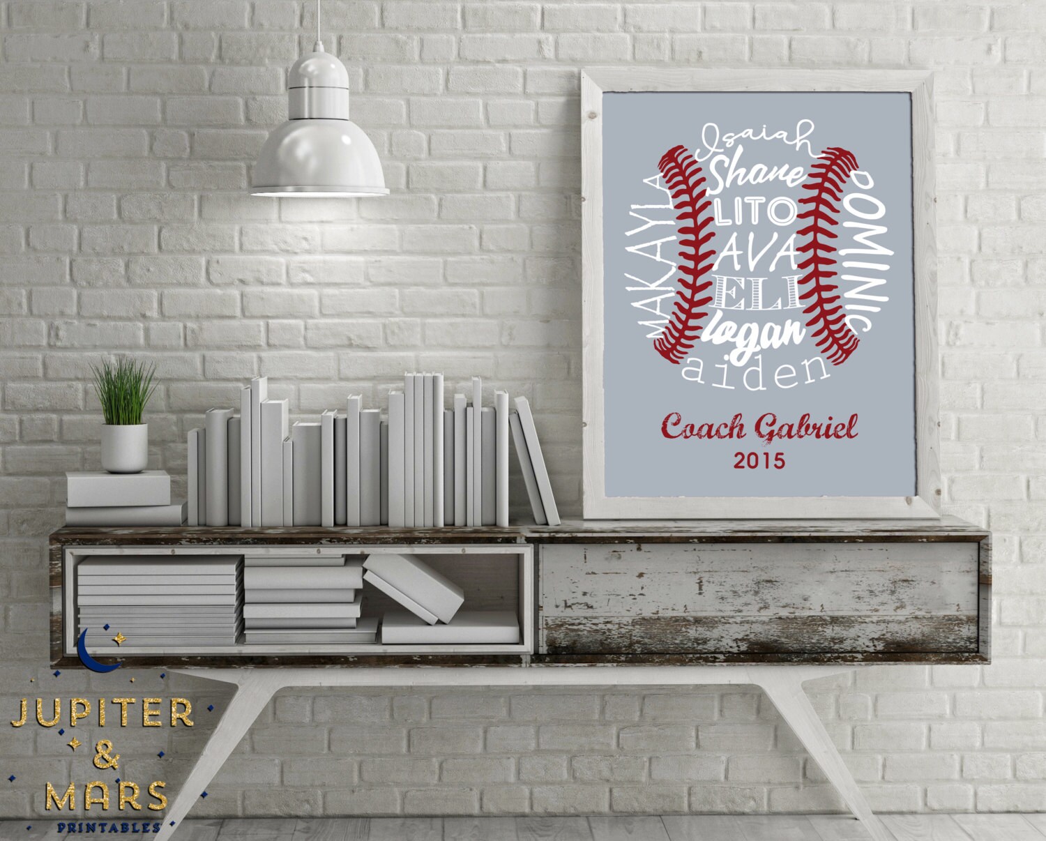Little League Baseball Softball Team Name Thank You Coach Etsy