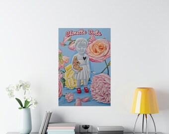 Clonette Dolls Floral Art Print