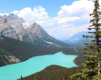 Canadian Rockies, Banff Photography, Alberta, Turquoise Lake, Mountain Photography, Landscape, Travel Art, Wanderlast, Gift for Traveller