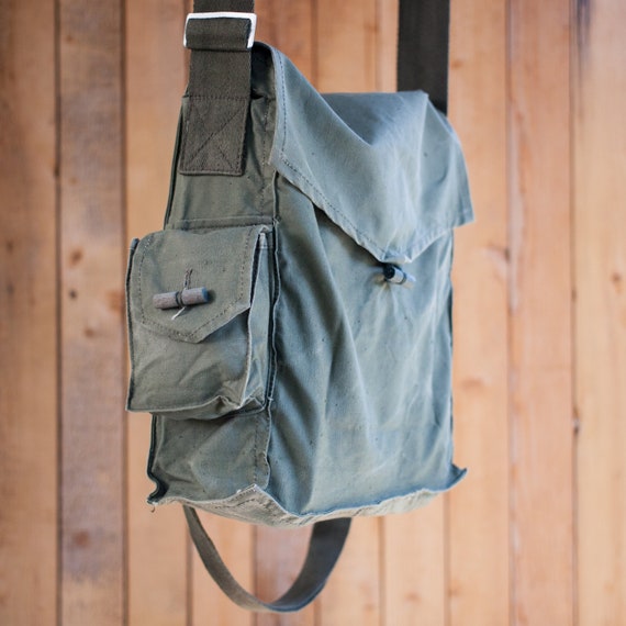 Aan het liegen gebouw bevind zich Messenger Bag Canvas Crossbody Bag Soviet Army Bag Military - Etsy