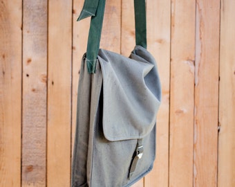 Canvas messenger bag crossbody bag canvas bag canvas backpack military bag soviet army bag military backpack canvas crossbody bag vintage