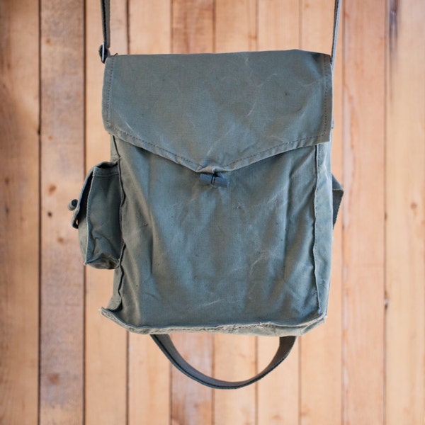 Canvas messenger bag crossbody bag canvas bag canvas backpack military bag soviet army bag military backpack canvas crossbody bag vintage