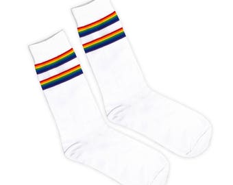 GYM CLASS FABULOUS socks | lgbt | fun sock | novelty socks | gay socks | mens socks | womens socks | pride socks | rainbow socks | gym socks