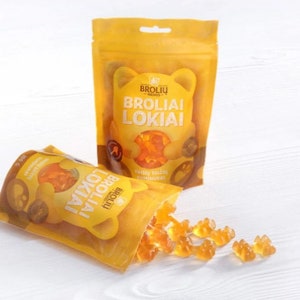 Fruit juice and honey gummy bears, 3,53 oz (100 g)