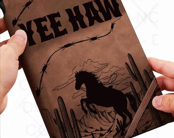 YeeHaw, Horse, western, Journal/Notebook Traceable Design, Stencil, SVG, PNG, and PDF Digital Files