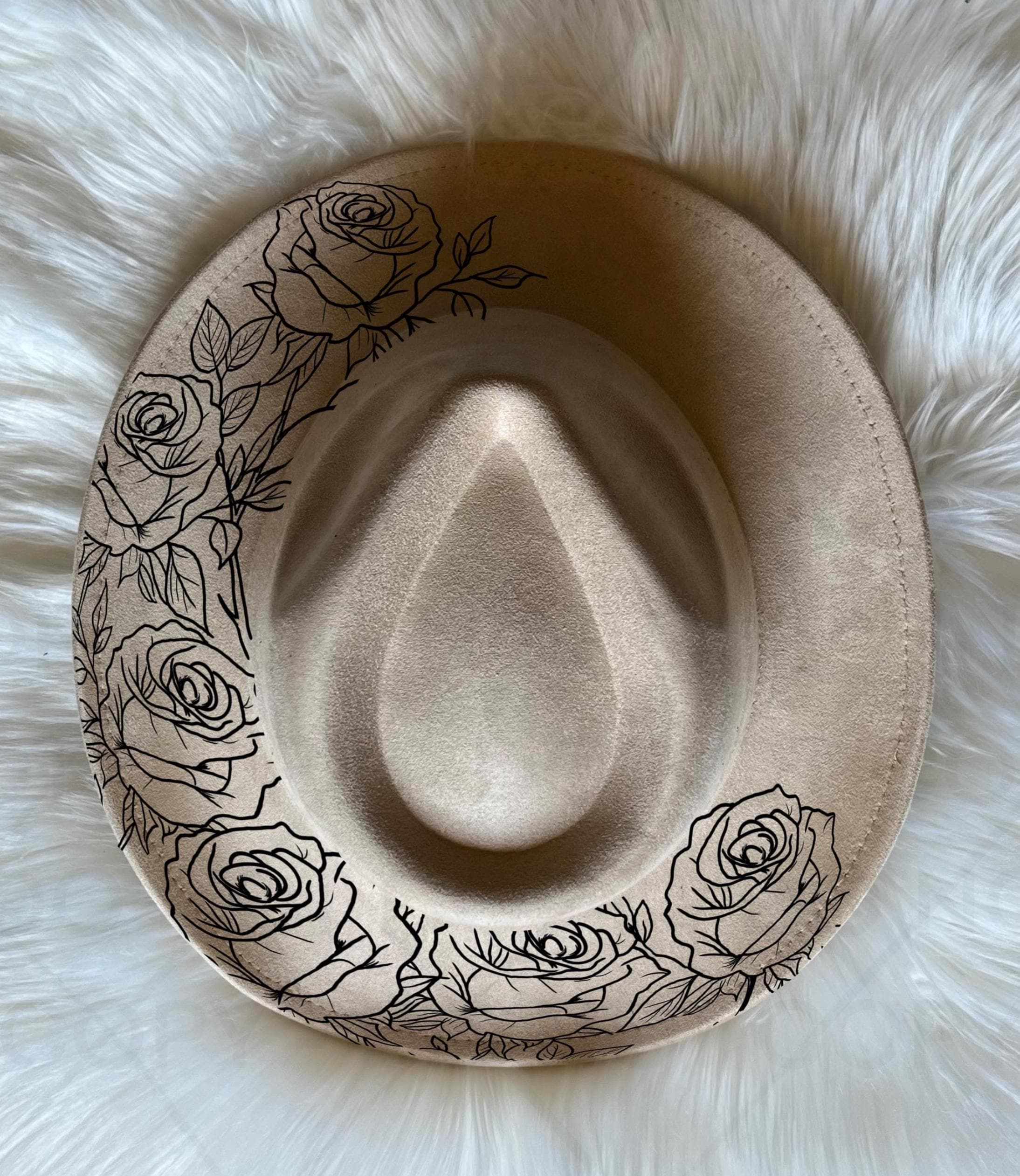 Roses Cowboy Hat - Etsy