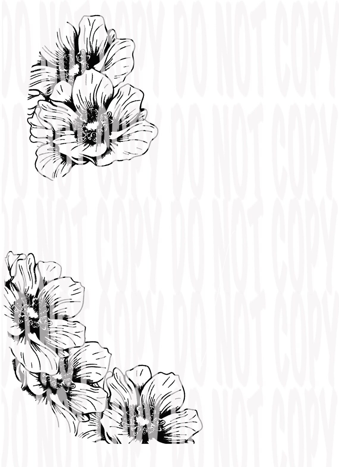 Flower Hat Burning Traceable Stencil for Baseball/trucker Hats, SVG|PNG ...