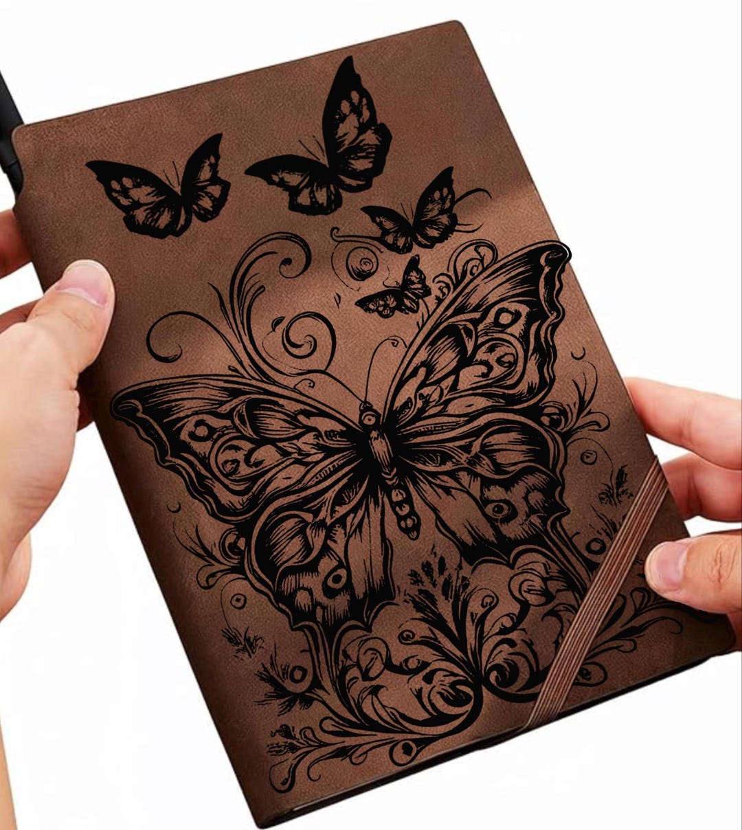 Butterfly Notebook/journal Traceable Design, Stencil, SVG, PNG and PDF ...